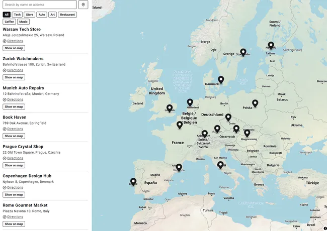 Discover Locations Instantly with Powerful Search